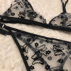 fekete pillangós bralette szett