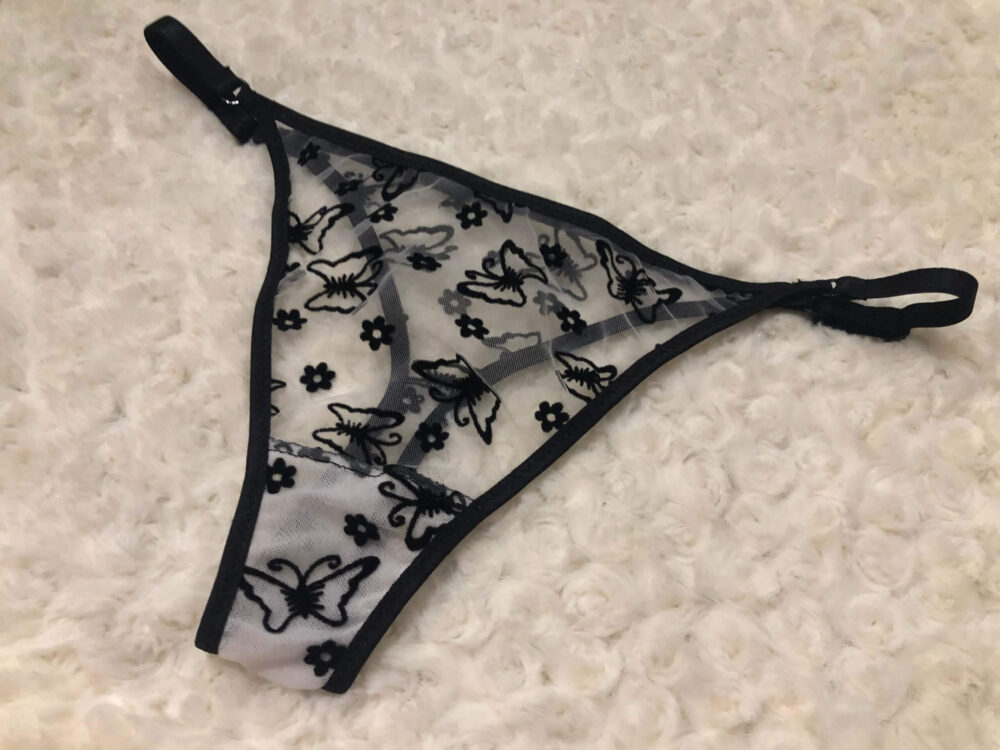 fekete pillangós bralette szett