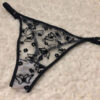 fekete pillangós bralette szett