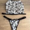 pillangós crop top szett