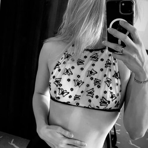 pillangós crop top szett