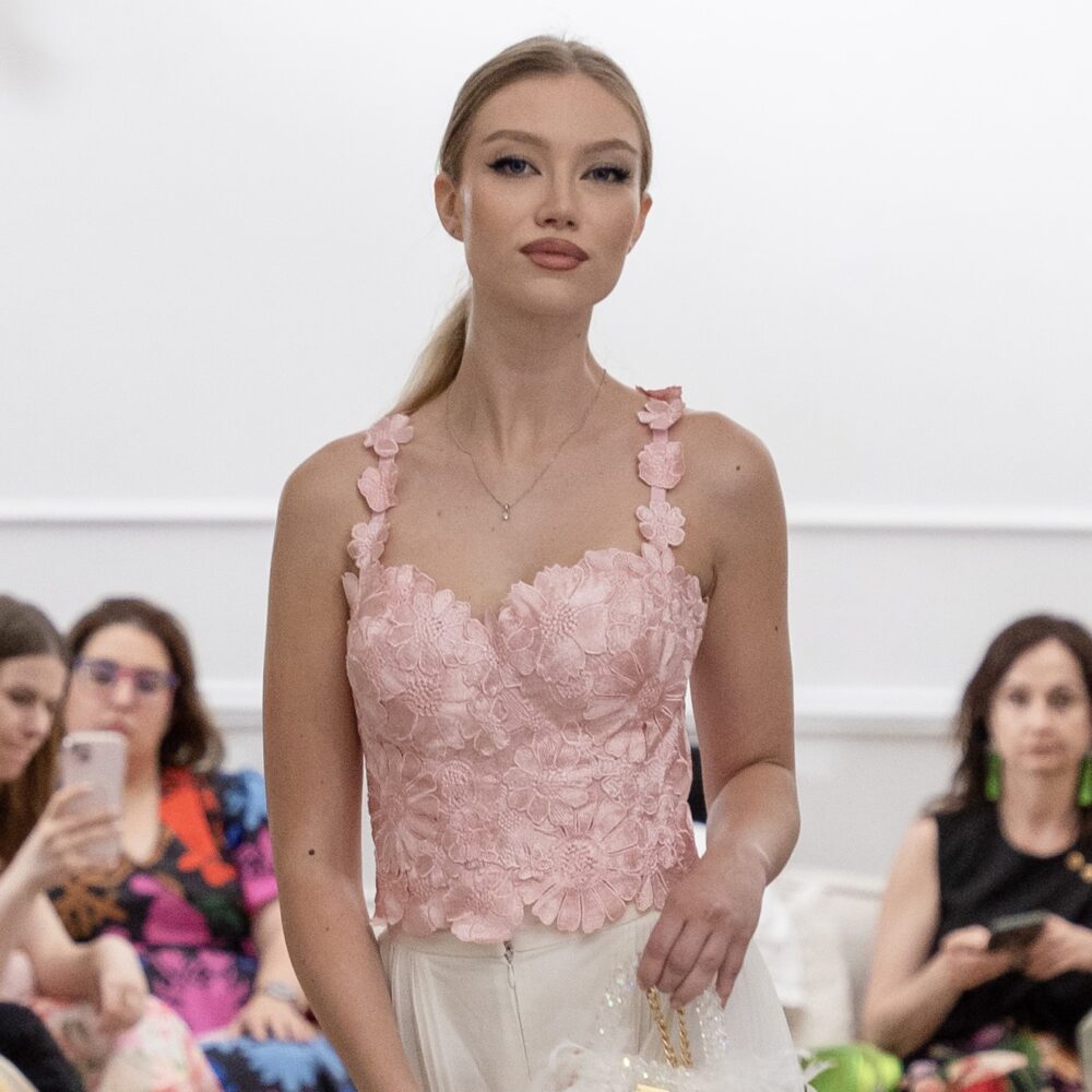 Full baby pink fűző - M